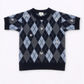 Maglione tricot Nadriana blu marino con motivo argyle