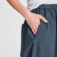 Pantaloni Jasmin in popeline di cotone biologico Blu Denim