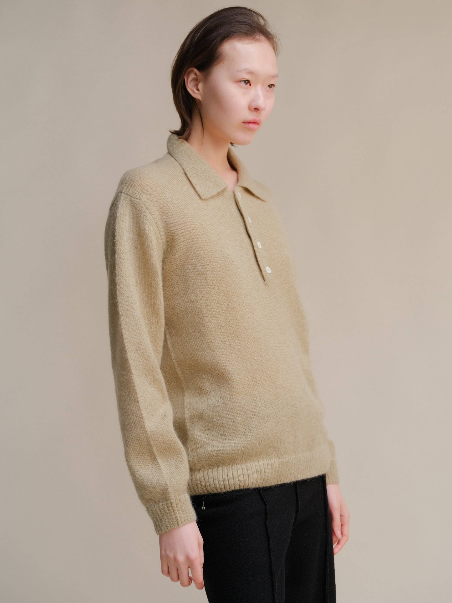 Polo in misto mohair