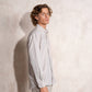 Camicia uomo in cotone misto con colletto button-down