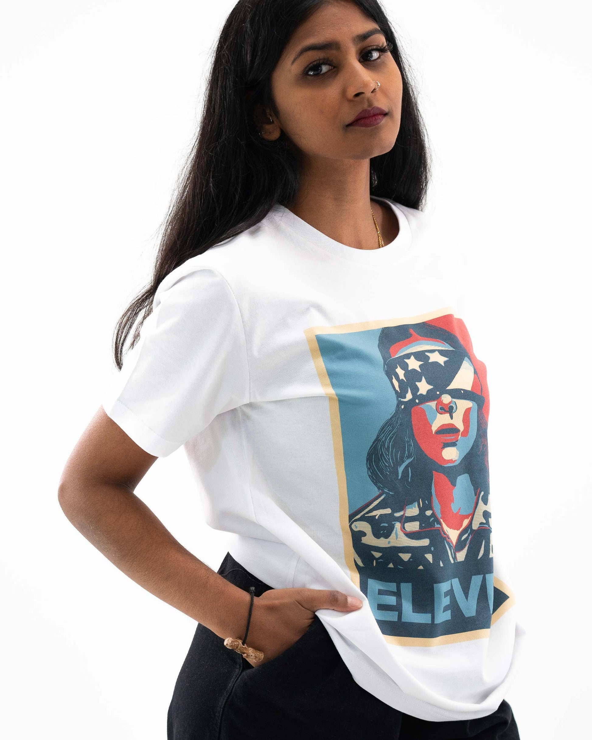 T-shirt urban Eleven con stampa Stranger Things
