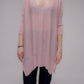 Pullover oversize con scollo a V in maglia 3D