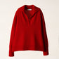 Polo relaxed in misto cashmere
