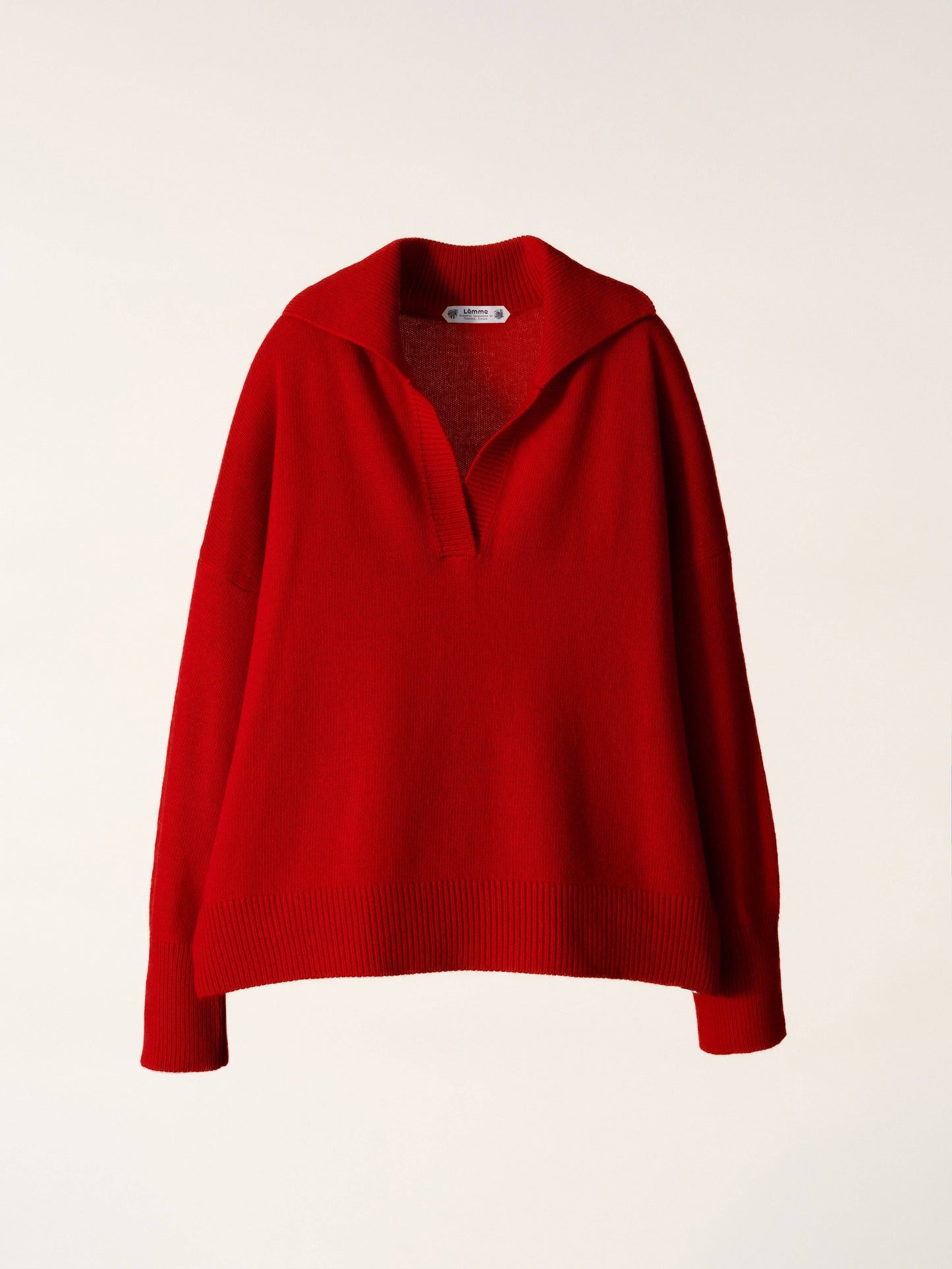 Polo relaxed in misto cashmere