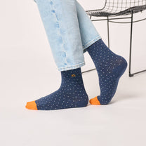 Calzini in cotone pettinato a pois Notte Stellata
