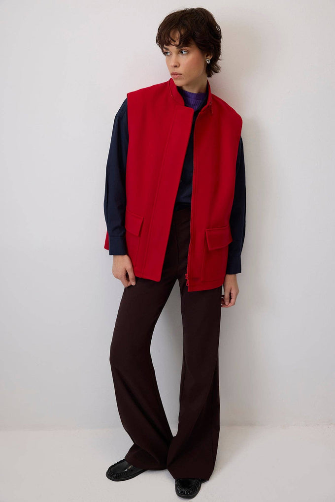 Gilet con cappuccio Cachet