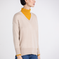 Maglione in maglia con scollo a V relaxed fit