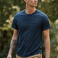 T-shirt sostenibile con taschino in cotone riciclato