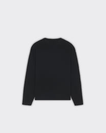 Knitwear Label Ribbed Nero