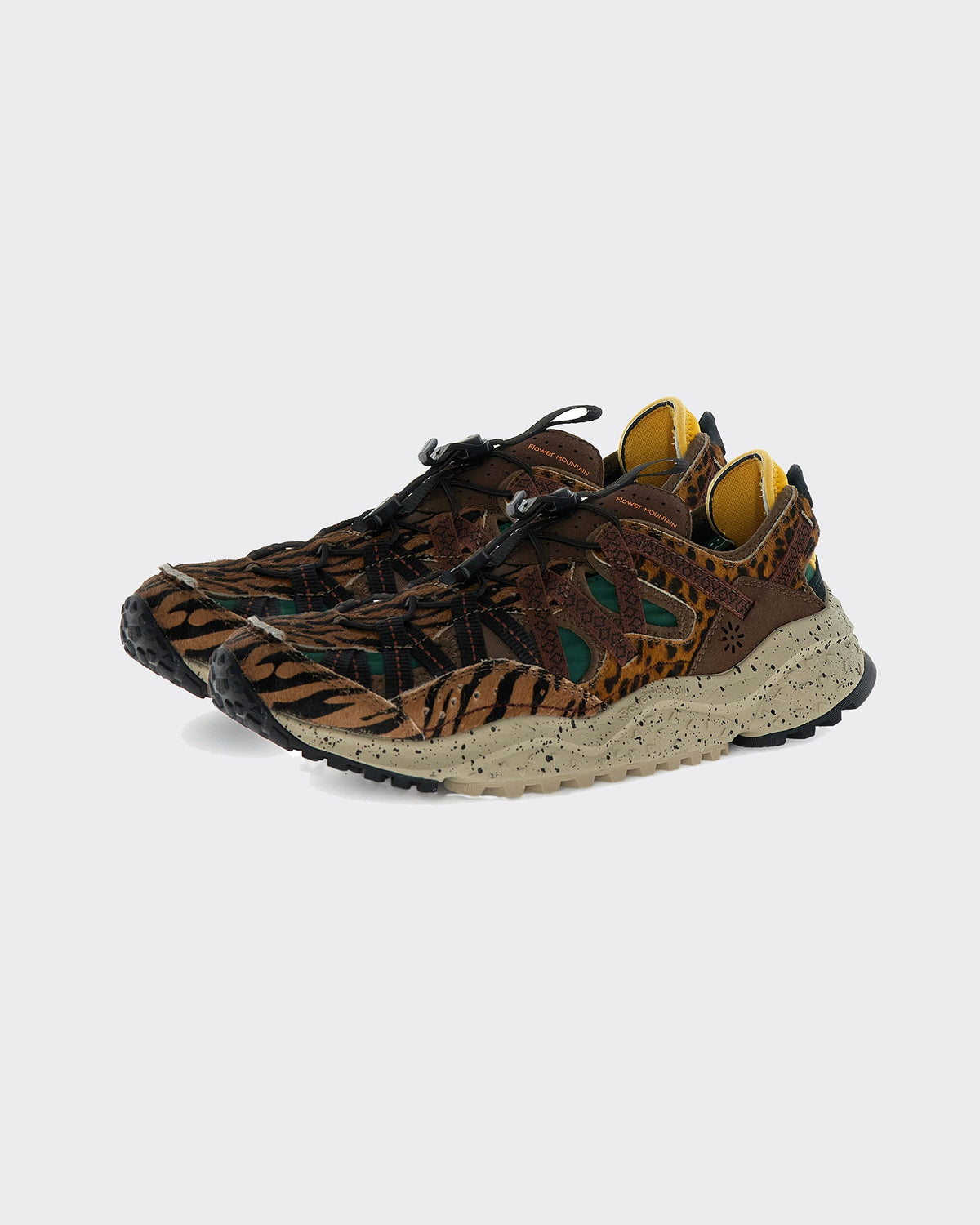 Sneakers Kazana Fall Woman Suede-Pony-Nylon Brown/Black/Anthracite