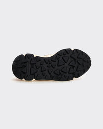 Sneakers Yamano 3 Woman Suede-Print-Nylon Beige/Milk/Light Brown