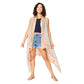 Kimono estivo midi senza maniche in cotone