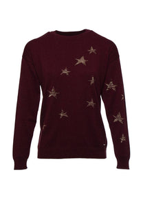 Maglione girocollo con stelle