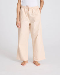 Pantaloni Thilde in popeline di cotone biologico grigio fumo
