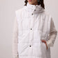 Gilet imbottito con cappuccio