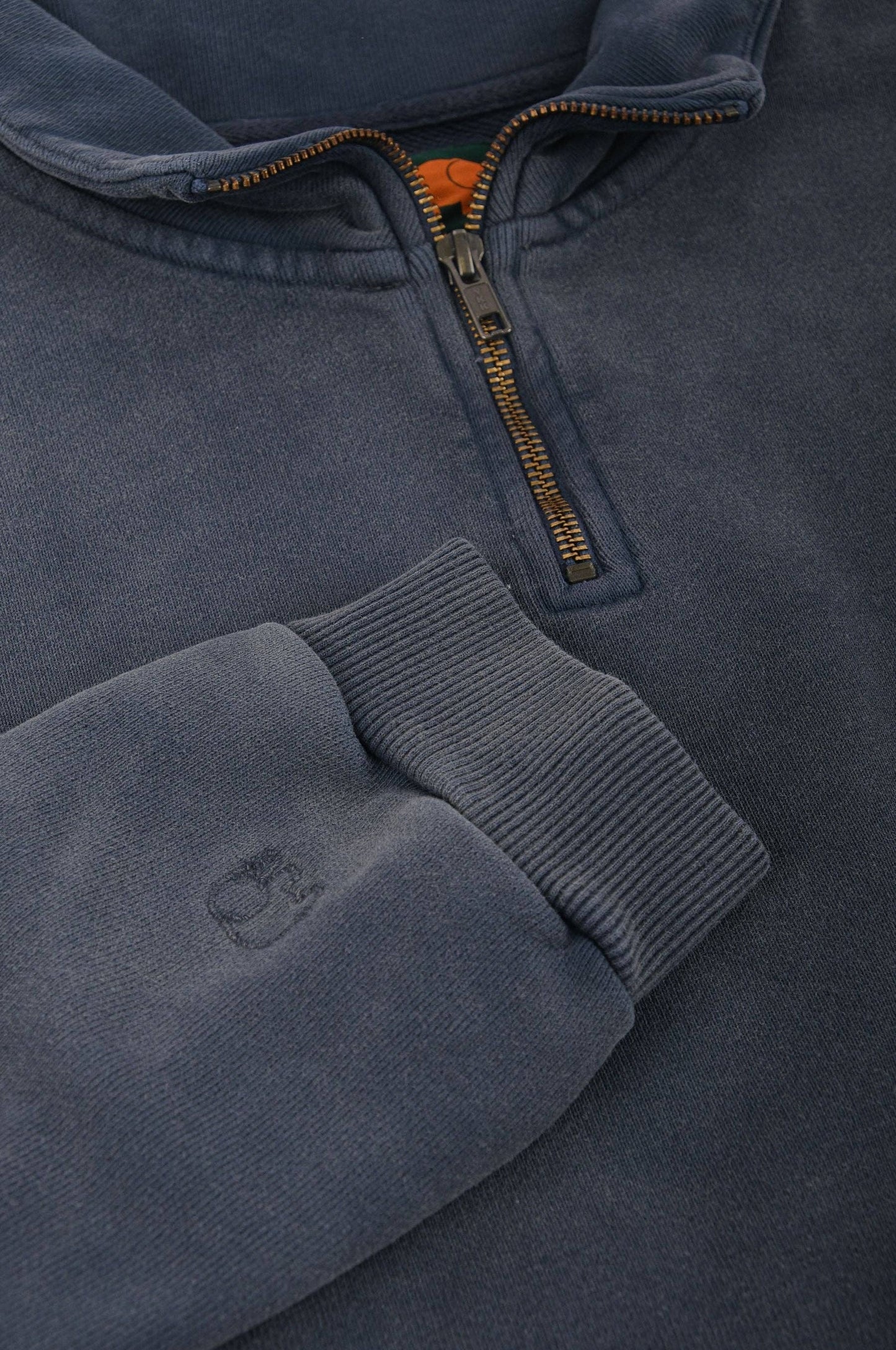 Maglione oversize super heavy con zip a quarto Total Eclipse
