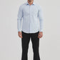 Camicia a nido d’ape slim fit azzurro cielo