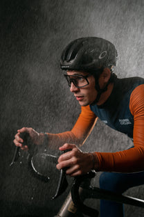 Pile bicolore da ciclismo con zip