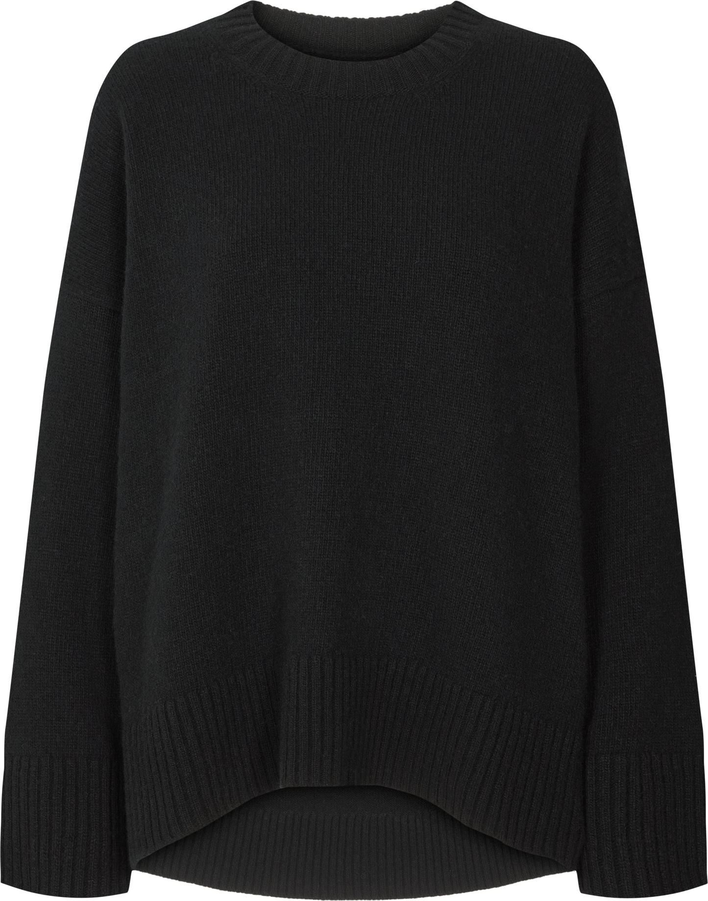 Maglione oversize Vigga in lana d’agnello nero