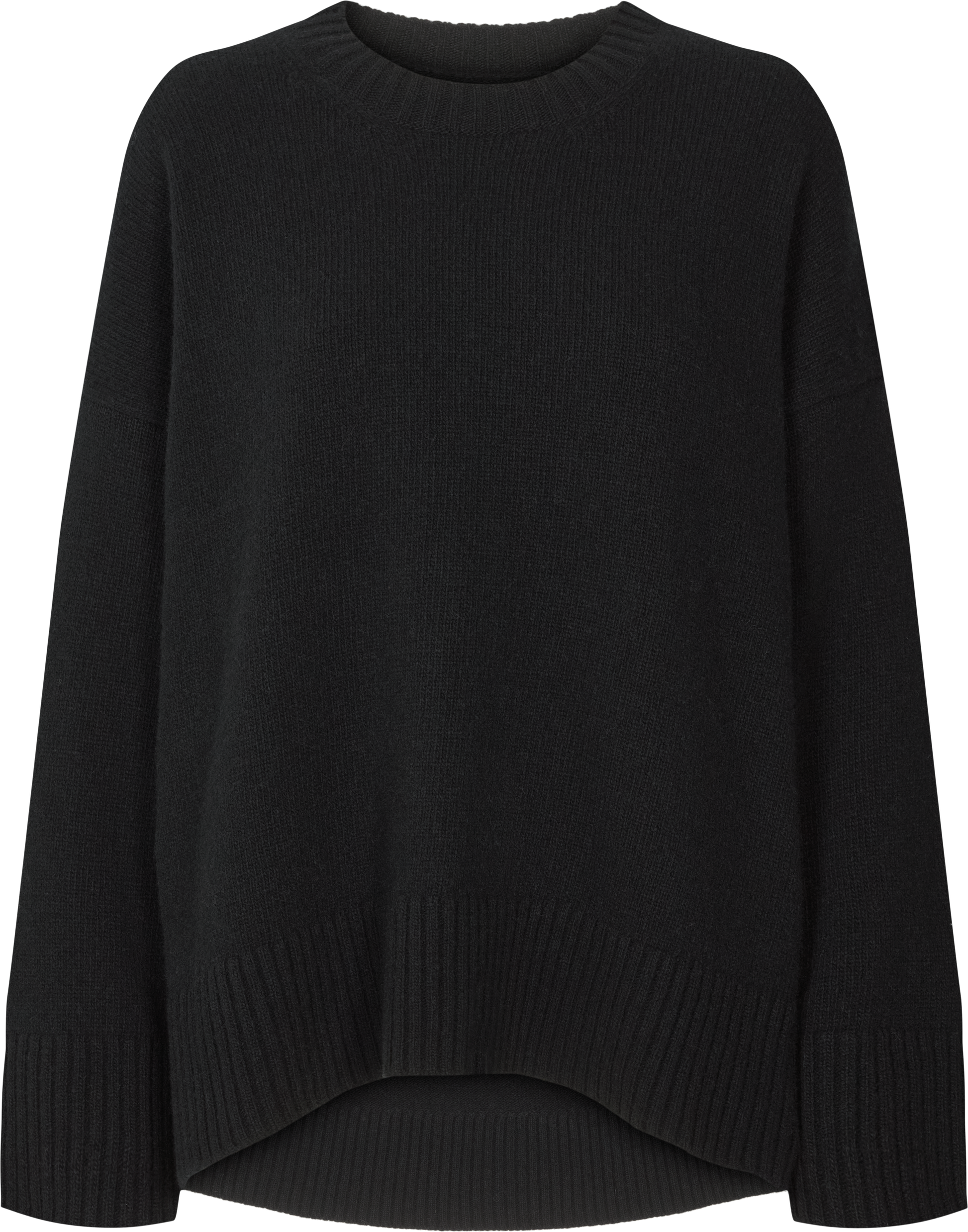Maglione oversize Vigga in lana d’agnello nero