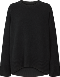 Maglione oversize Vigga in lana d’agnello nero