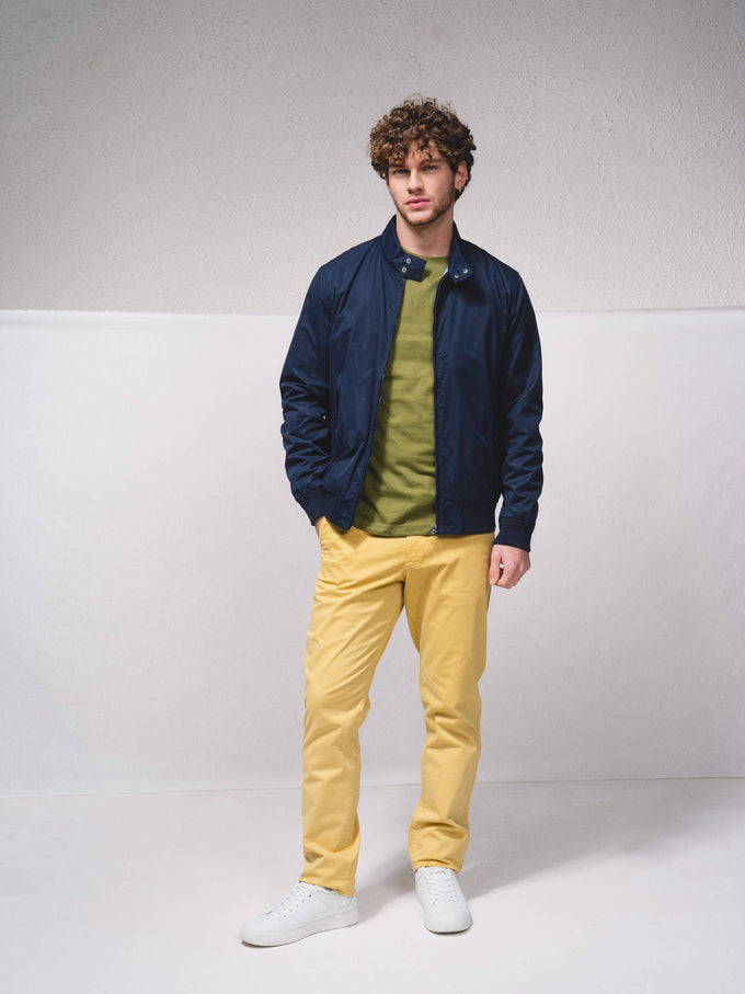 Giacca bomber leggera con zip