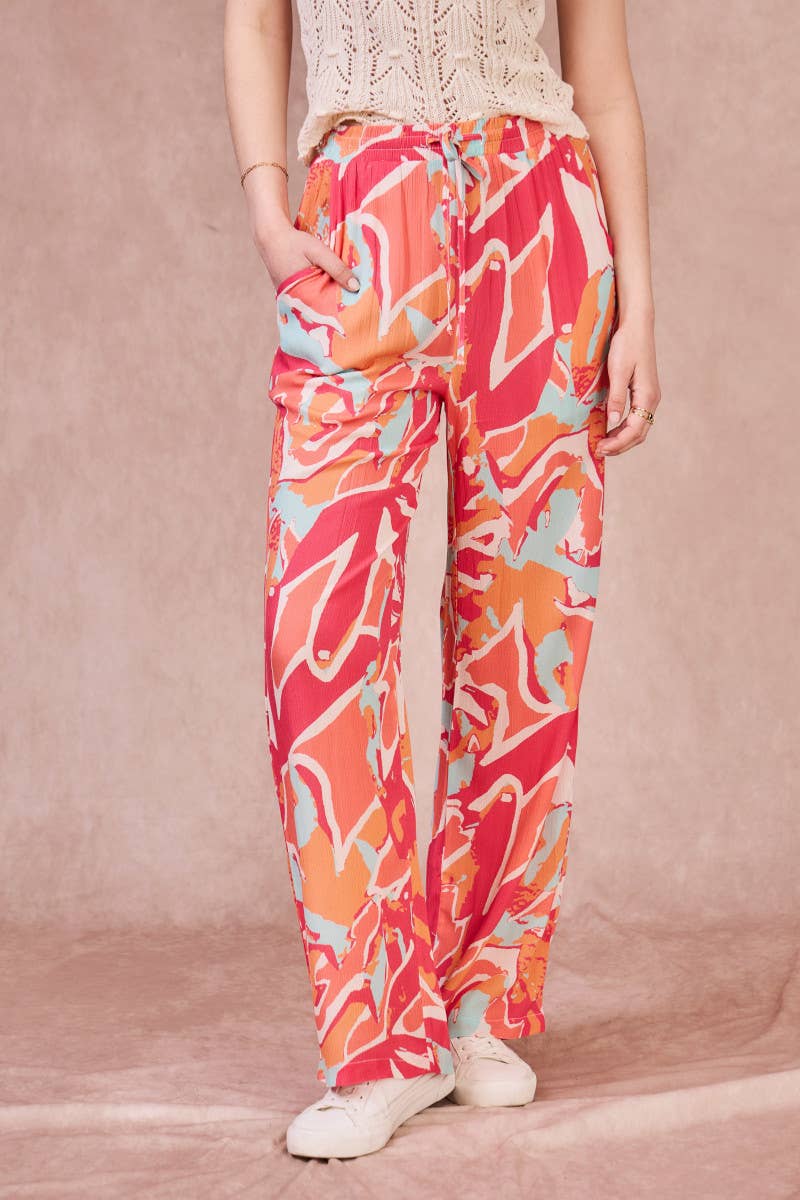 Pantaloni Penny ampi a stampa
