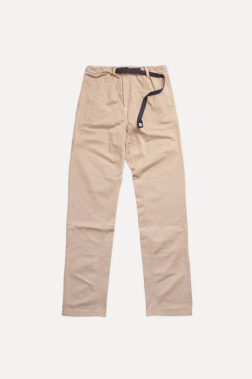 Pantaloni da arrampicata in cotone EcoDye color sabbia