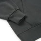 Felpa hoodie nera effetto vissuto oversize