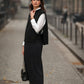 Gonna in maglia midi a vita elastica