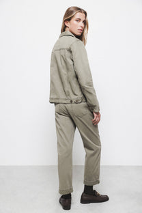 Pantaloni aderenti in cotone a cinque tasche