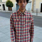 Camicia di flanella a quadri da uomo Chop Plaid color Uva