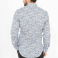 Camicia slim fit stretch con stampa auto