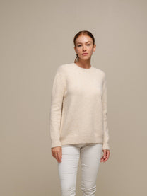 Maglione girocollo in maglia morbida da donna