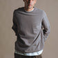 Maglione pesante pigmentato Essential grigio pietra