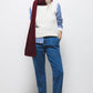 Jeans in denim con cintura