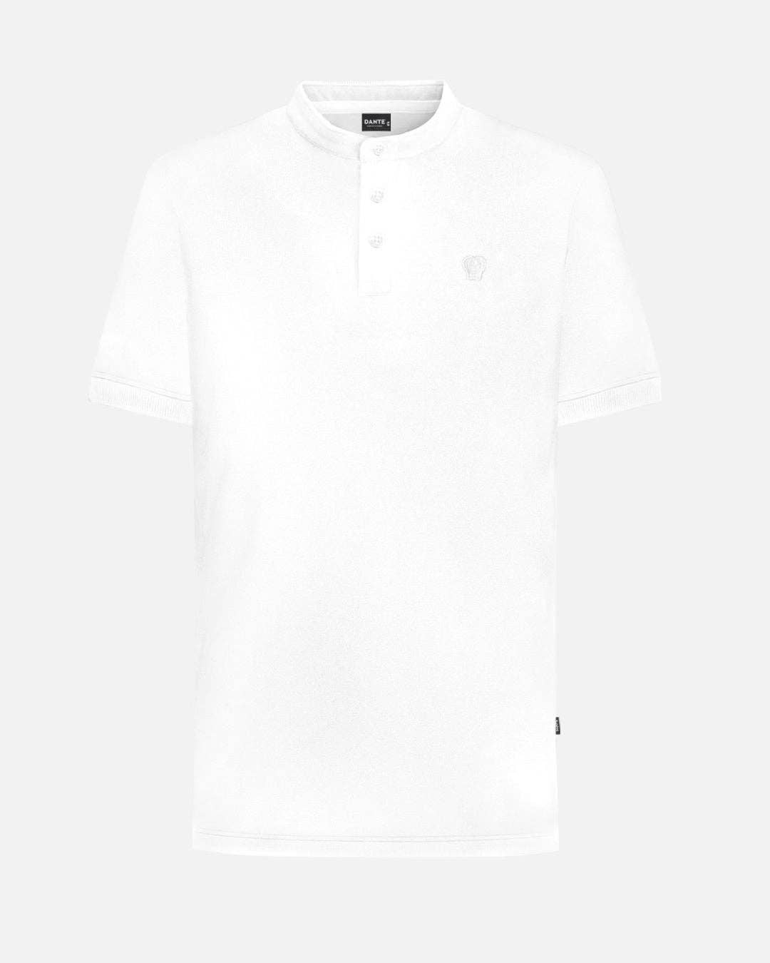 Polo bianca antimacchia in cotone stretch