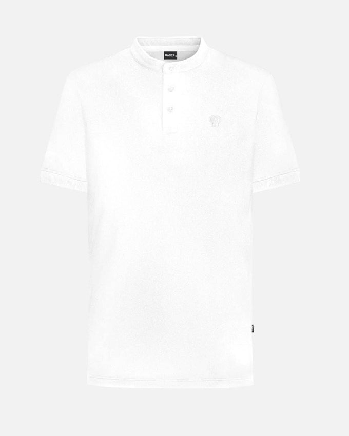 Polo bianca antimacchia in cotone stretch