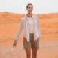Camicia Oxford antimacchia rosa baby in cotone