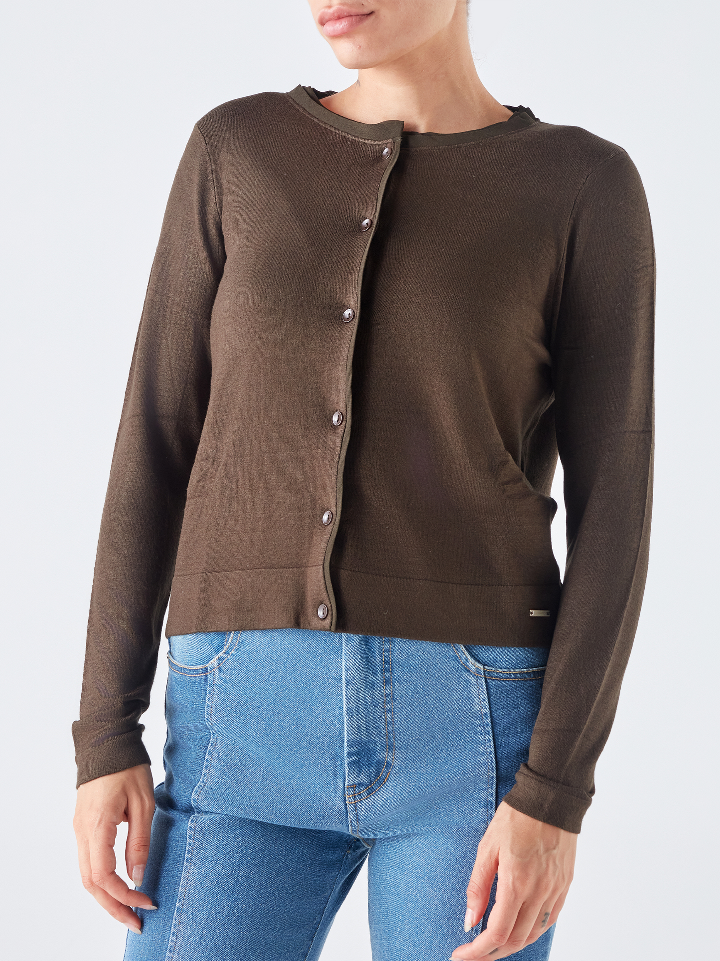 Cardigan in maglia con bottoni