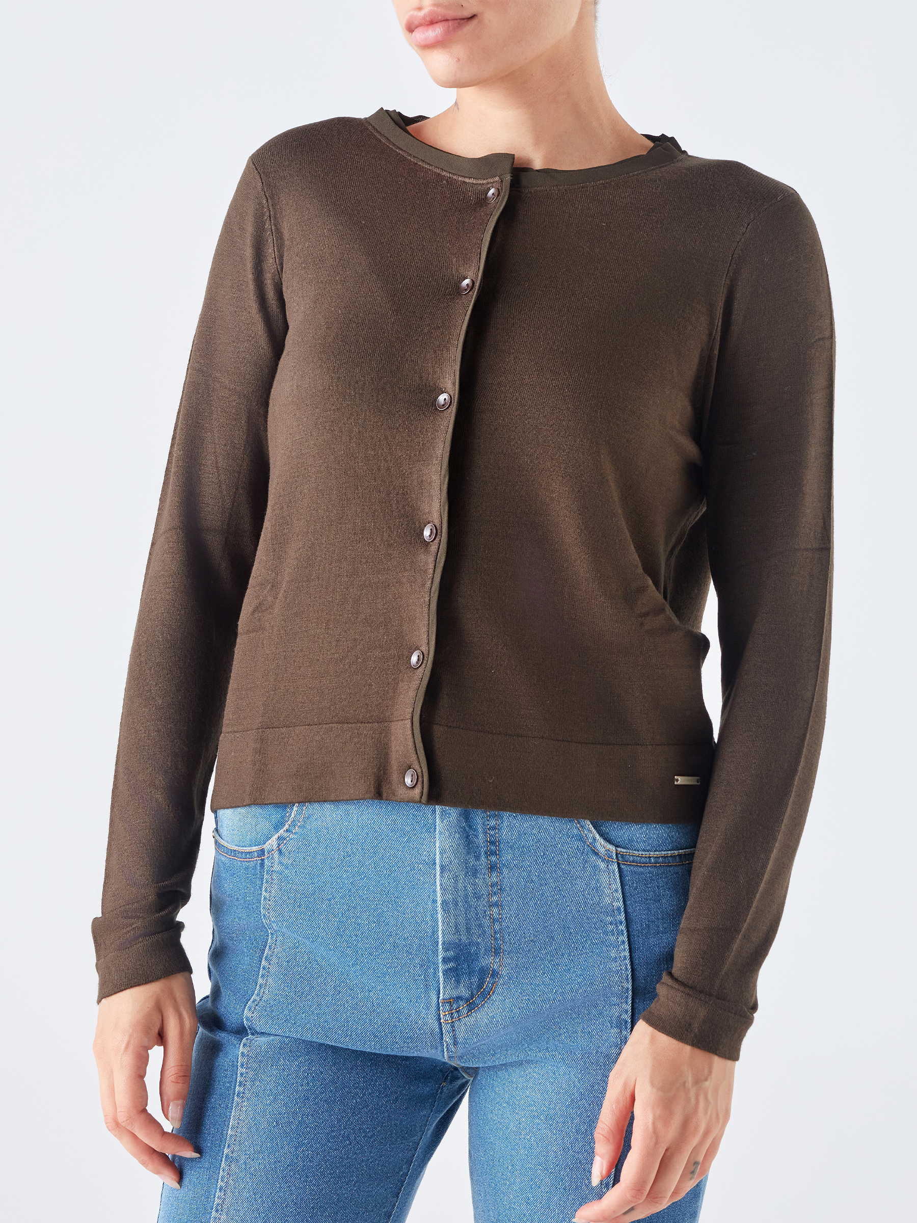 Cardigan in maglia con bottoni