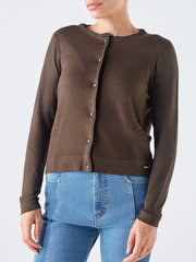 Cardigan in maglia con bottoni