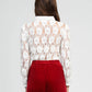 Camicia in pizzo Salomea color écru
