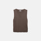 Gilet in maglia rasata con scollo a V