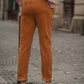Pantaloni in velluto a coste cammello