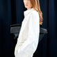 Maglia stratificata in pizzo con scollo a V