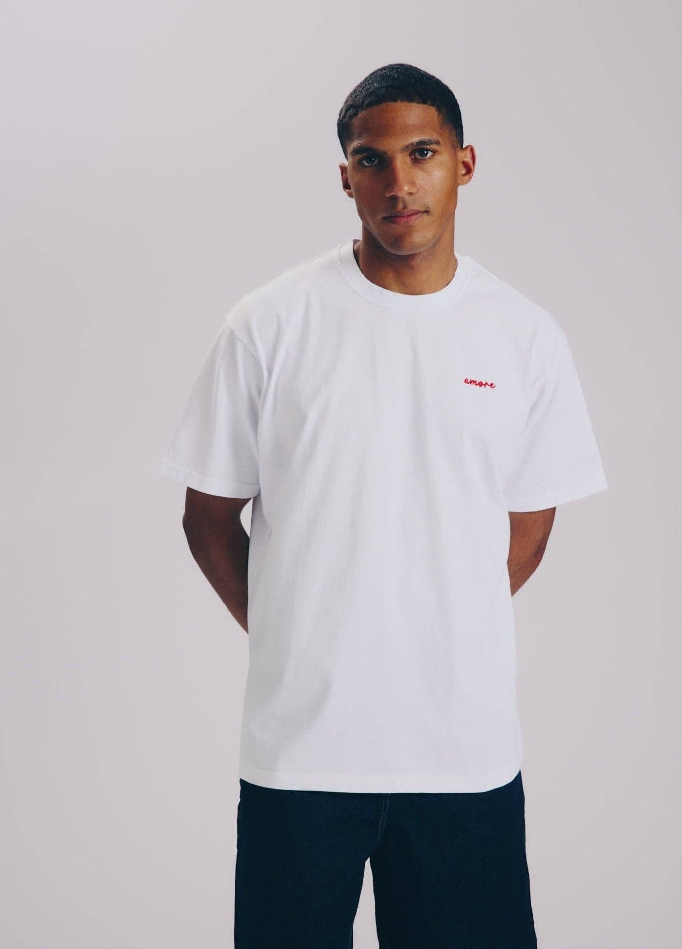 T-shirt Amore in cotone con ricamo