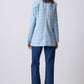 Blazer in tweed con cintura
