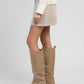 Minigonna Julinia beige con strass