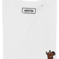T-shirt bianca Scooby-Doo ricamata in cotone biologico